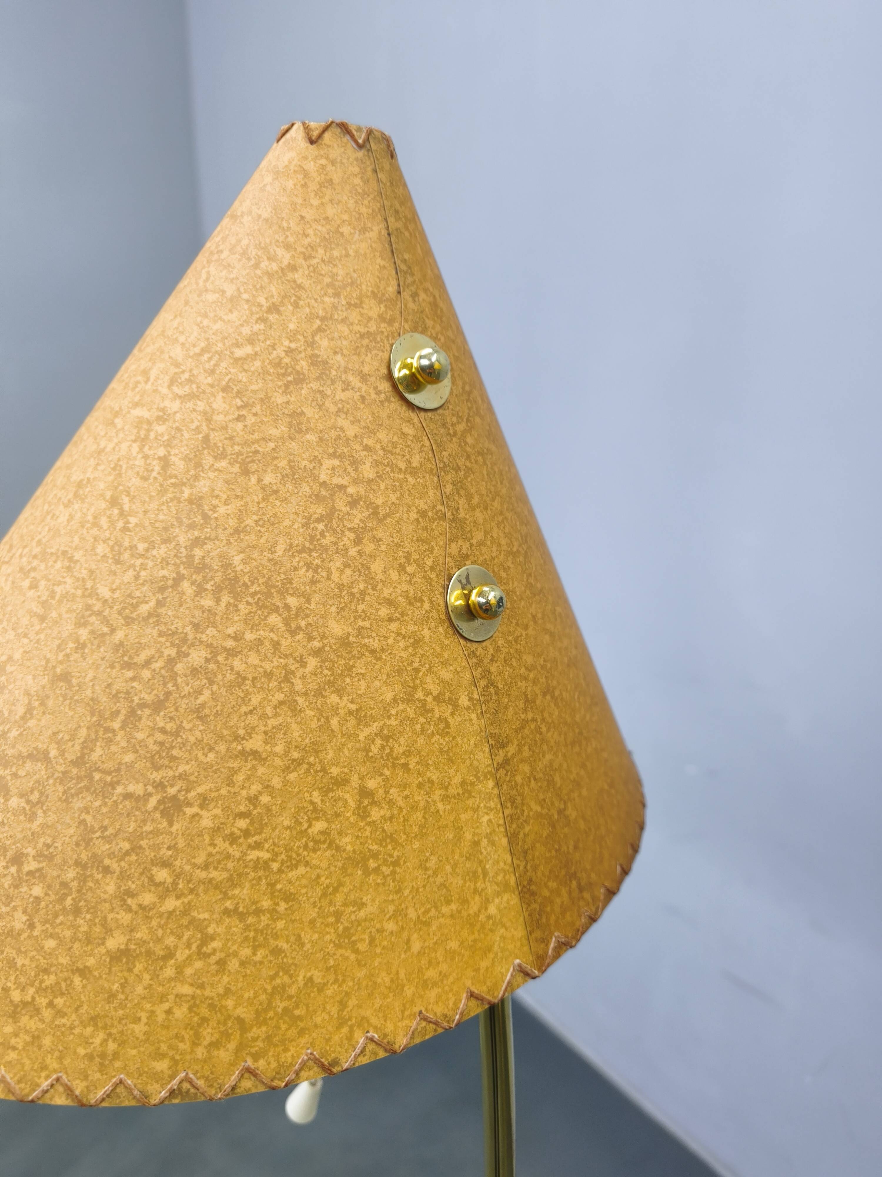 Mid Century Japanese Style Brass Floor Lamp, 1960s