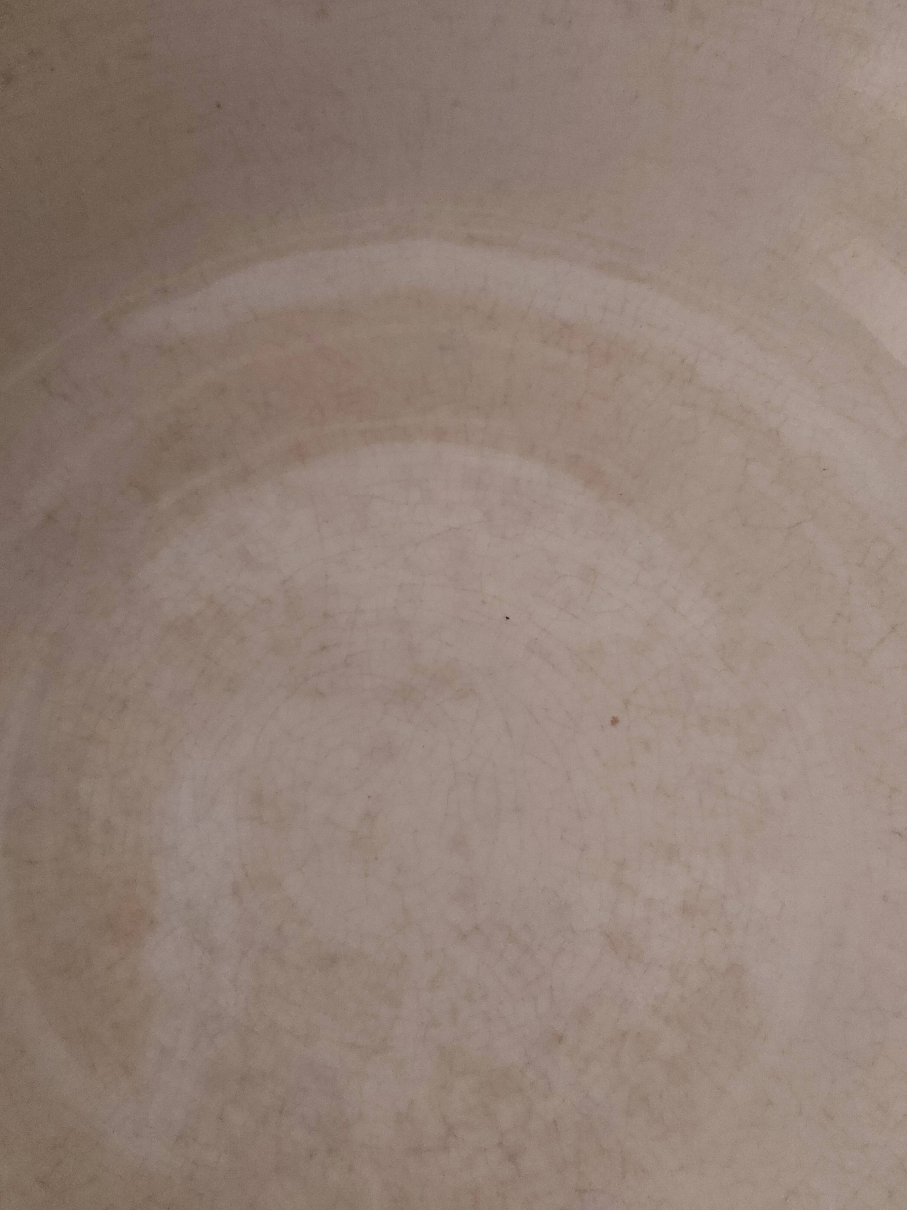 Salad bowl Creil and Montereau pattern Carnations