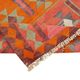 Turkish Handwoven Vintage Herki Kilim 105 cm x 355 cm