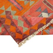 Turkish Handwoven Vintage Herki Kilim 105 cm x 355 cm