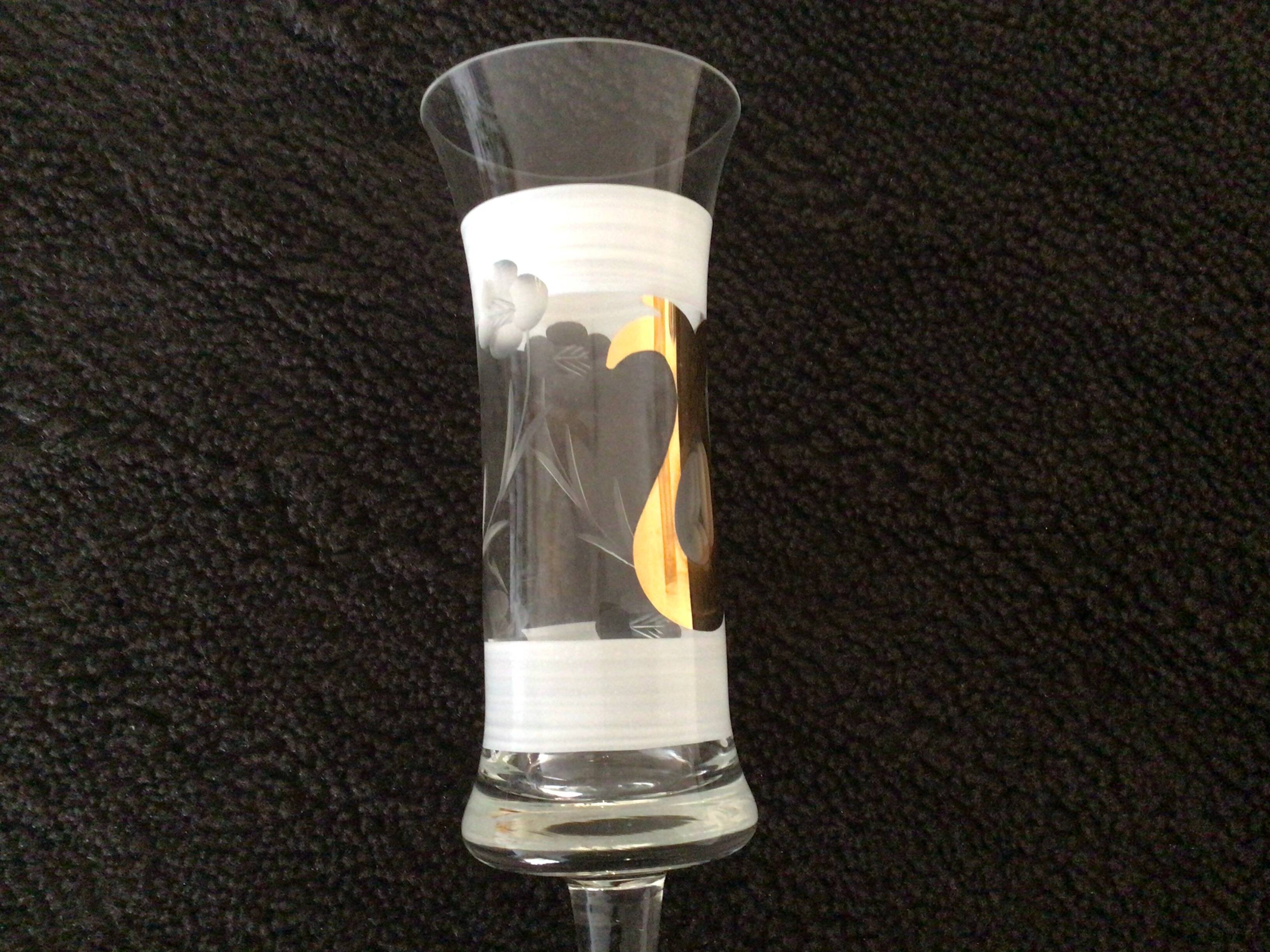 Art Deco Champagne Flutes