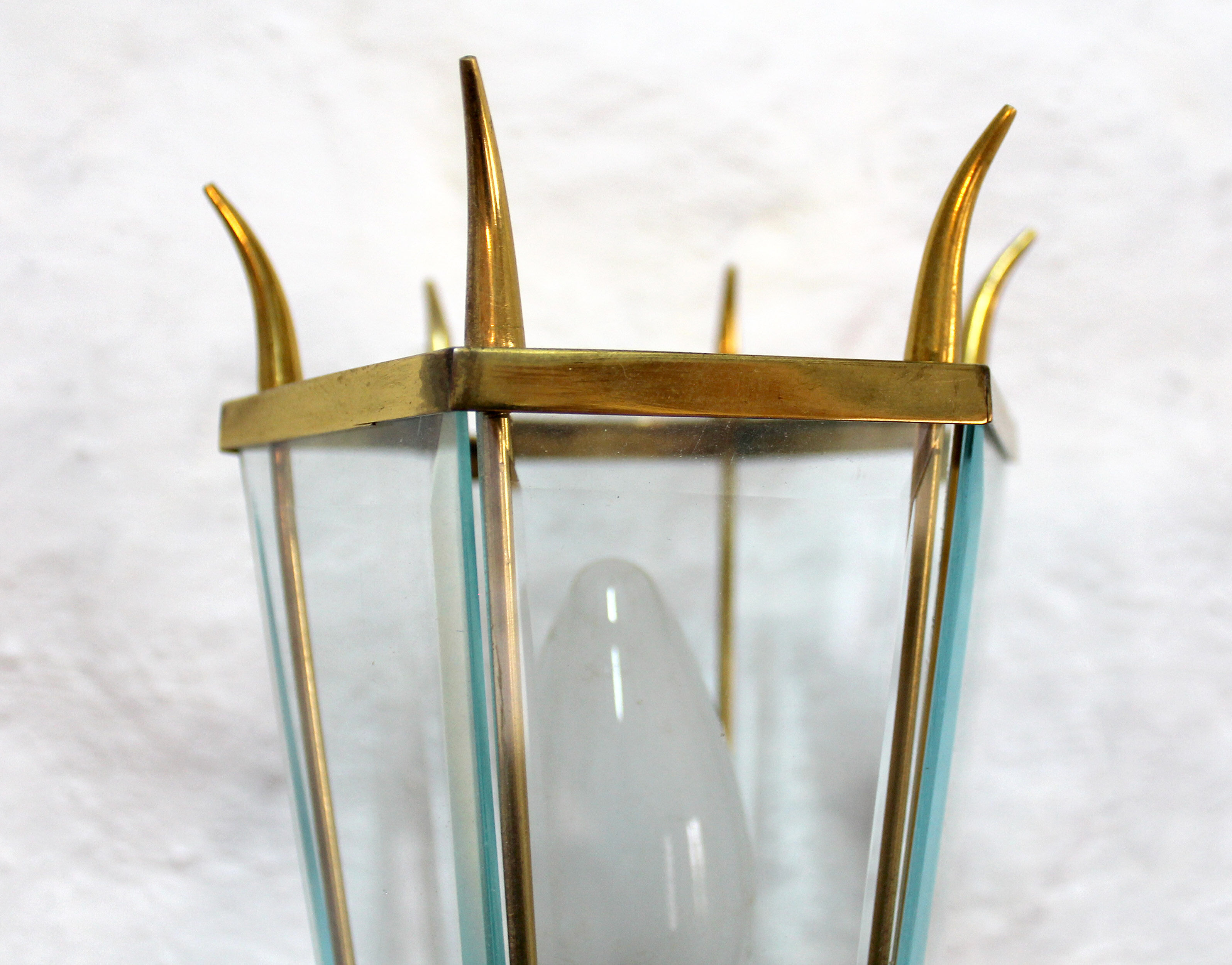 Vintage brass wall sconce