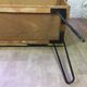Rattan bar and its 2 stools 60s