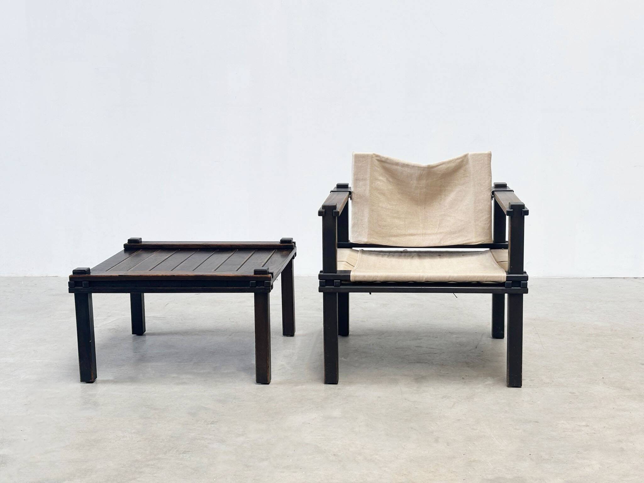 Fauteuil et table basse Safari de Gerd Lange pour Bofinger