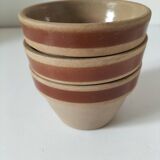 Set of 3 vintage mini jars in stoneware – Gien