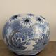 Nevers earthenware flower vase by A. Montagnon