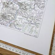 Dresden and Saxon Switzerland, original map printed in 1879.