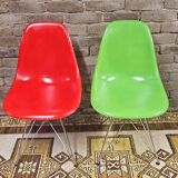 Pair of Eames Hermann Miller chairs 1960