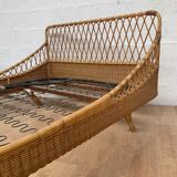 Rattan bed 60s