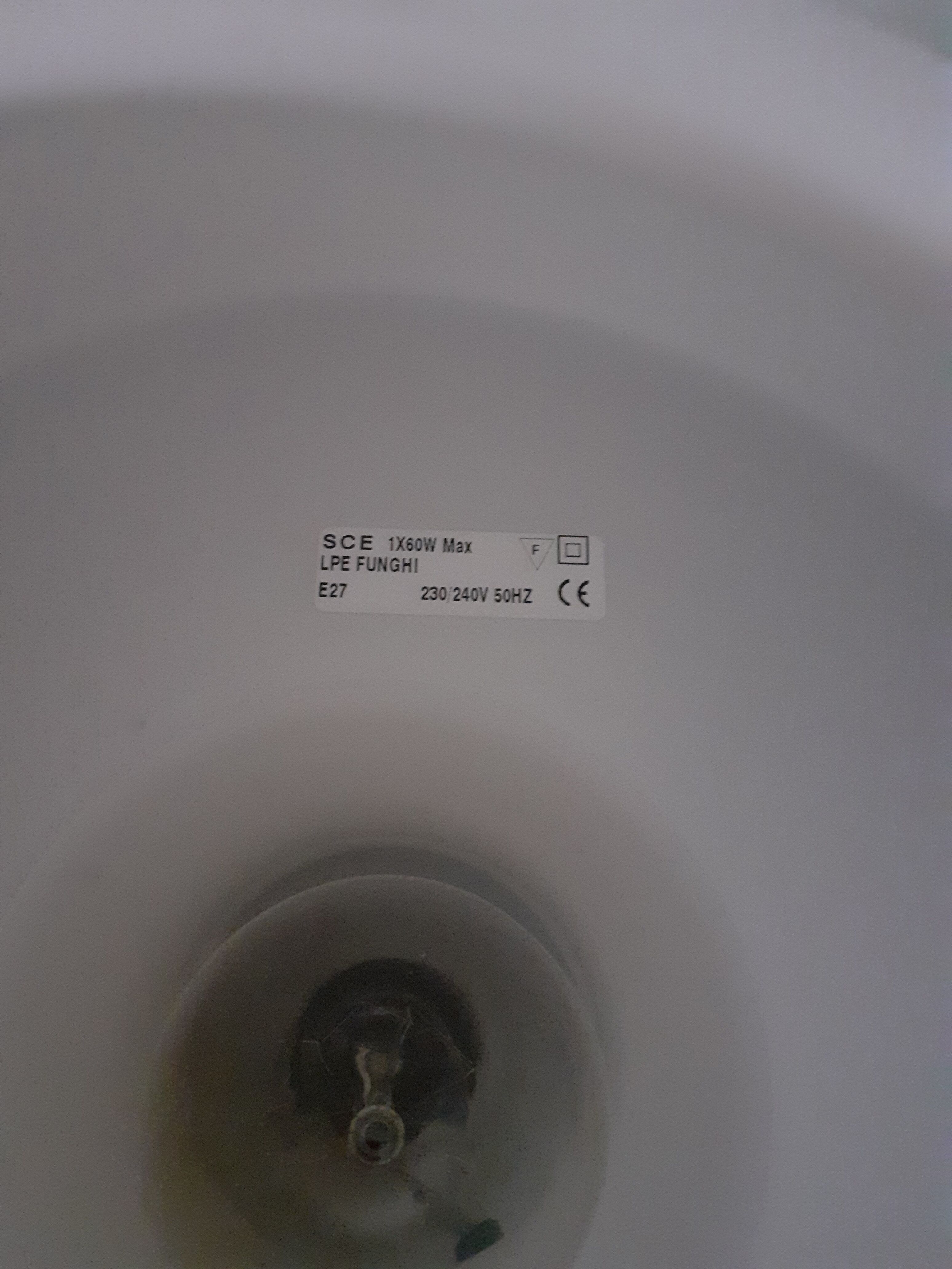 Pair of vintage lamps "Funghi " by SCE