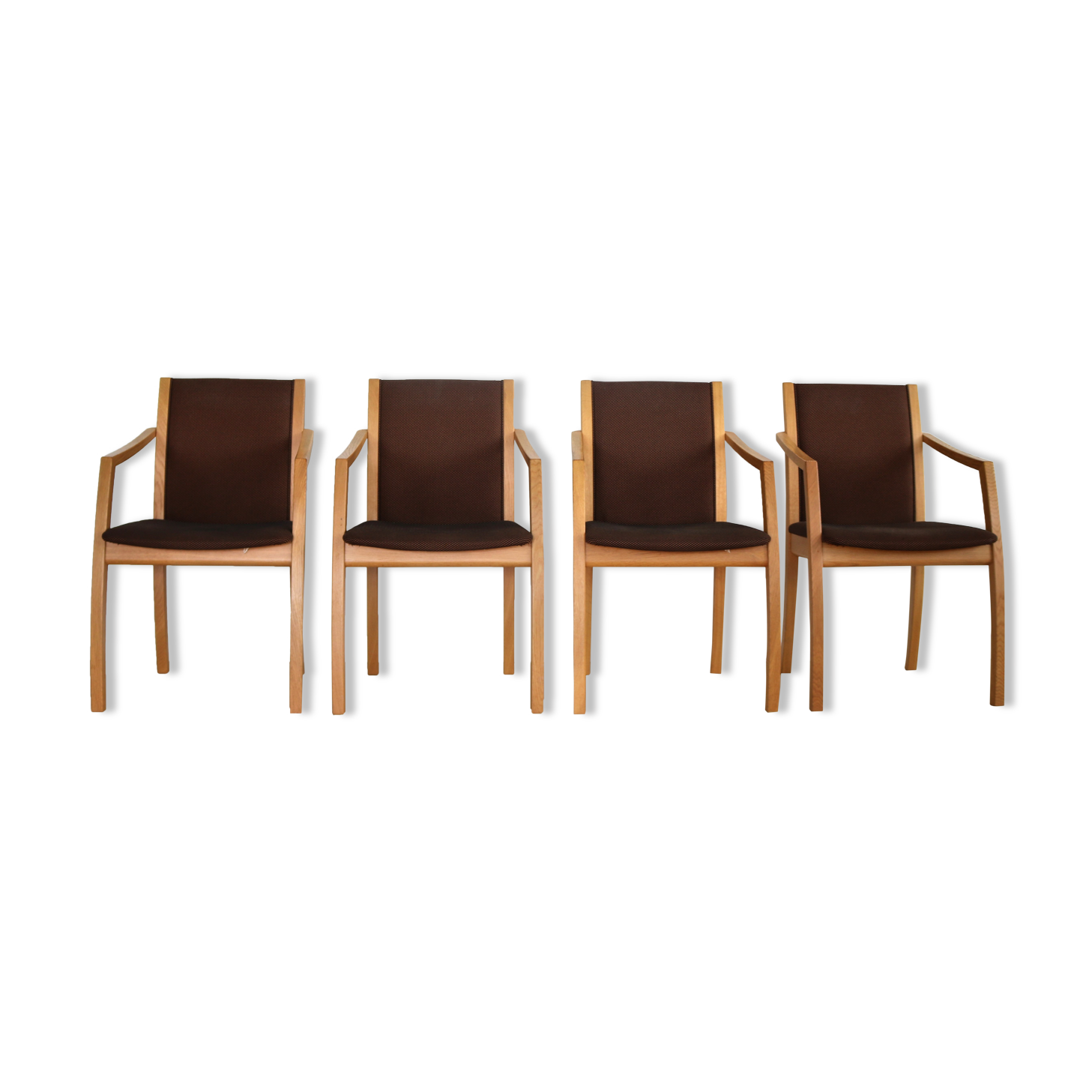 Danish set of 4 dining chairs by Skovby
