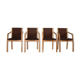 Danish set of 4 dining chairs by Skovby