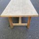 Renovated 1960s oak farmhouse dining table