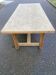 Renovated 1960s oak farmhouse dining table