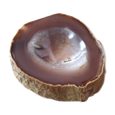 Vide poche en agate pierre sculptée années 70