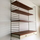 Nils Nisse Strinning for String Furniture shelf 1960 s