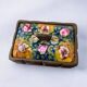 Modernist wood and enamel vanity box by J. Capo Esmaltes, 1970, Spain