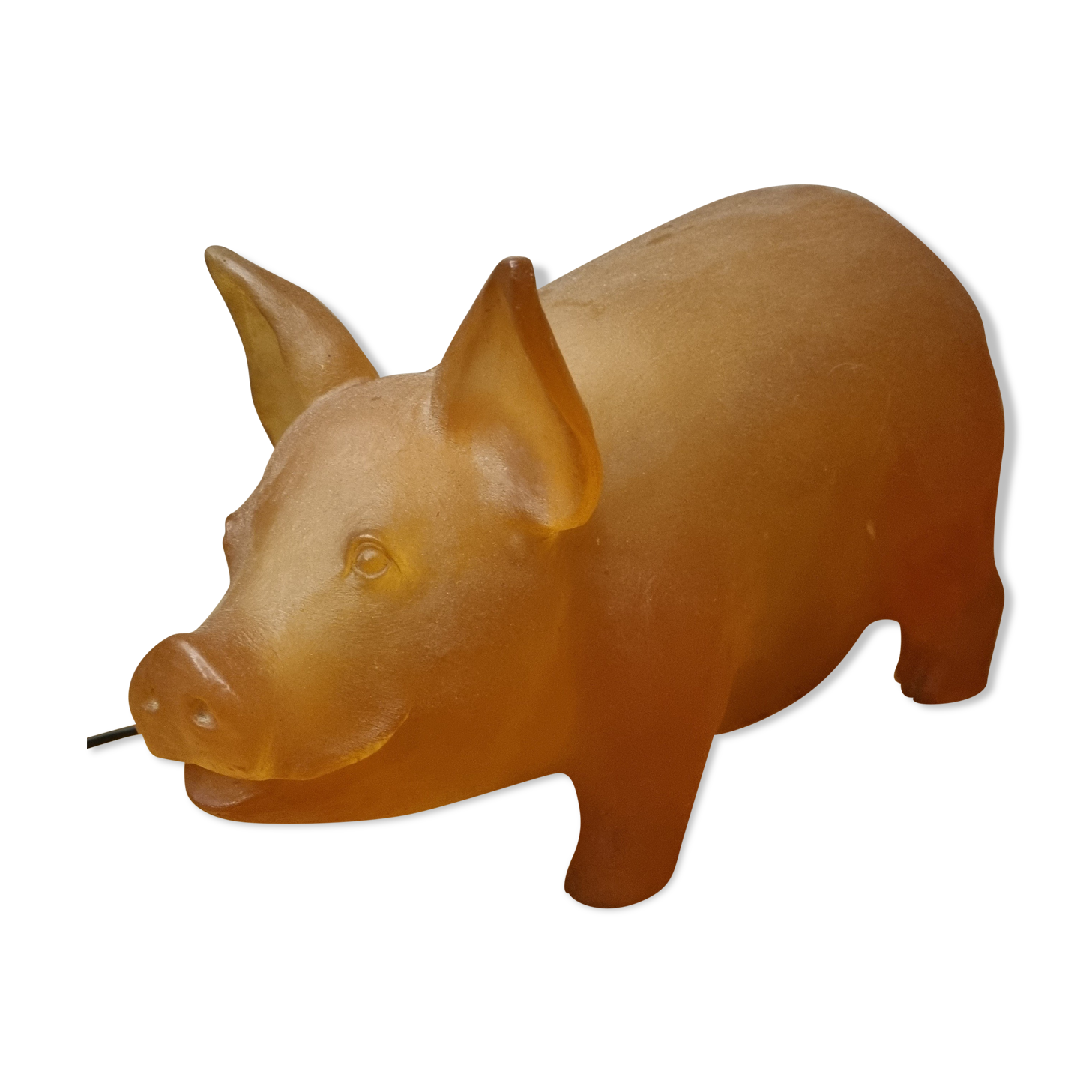 Leuchten pig lamp in resin