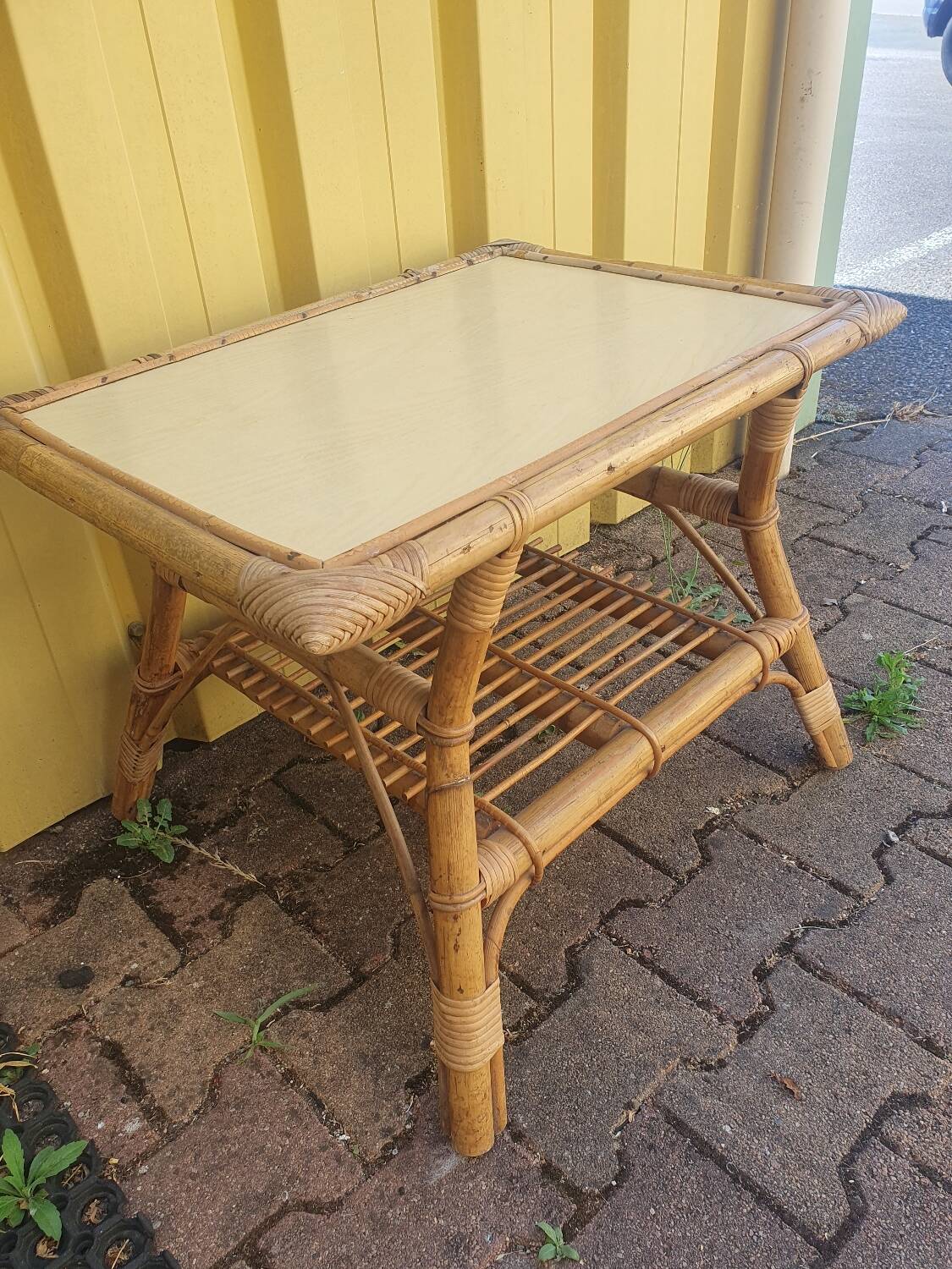 Rattan coffee table