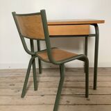 School desk and chair 1950s