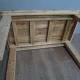 Raw solid wood dining table