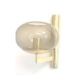 Wall lights (1 pair) brass glass
