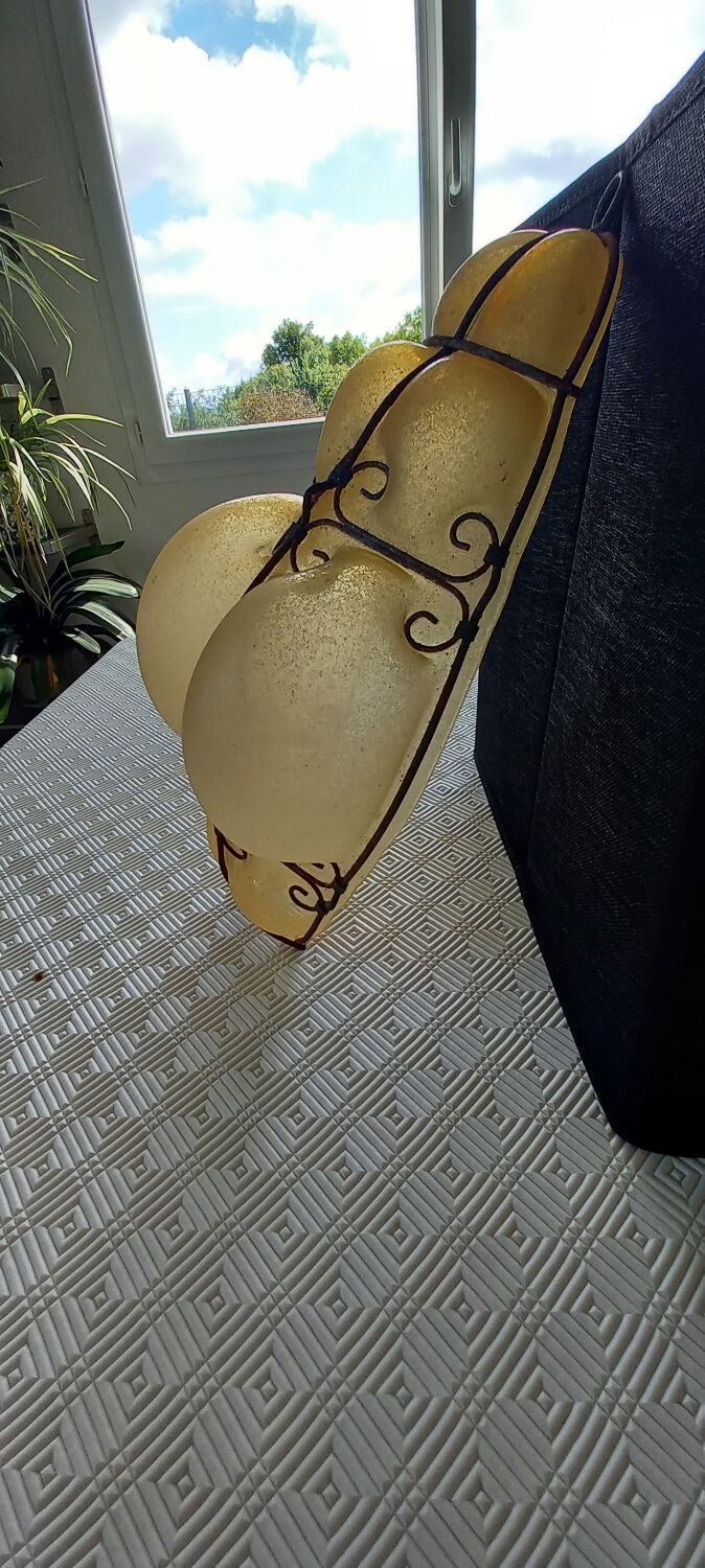 Murano crystal wall lamps