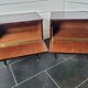Pair of mahogany bedside tables