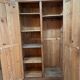 Antique Parisian wardrobe in solid pine