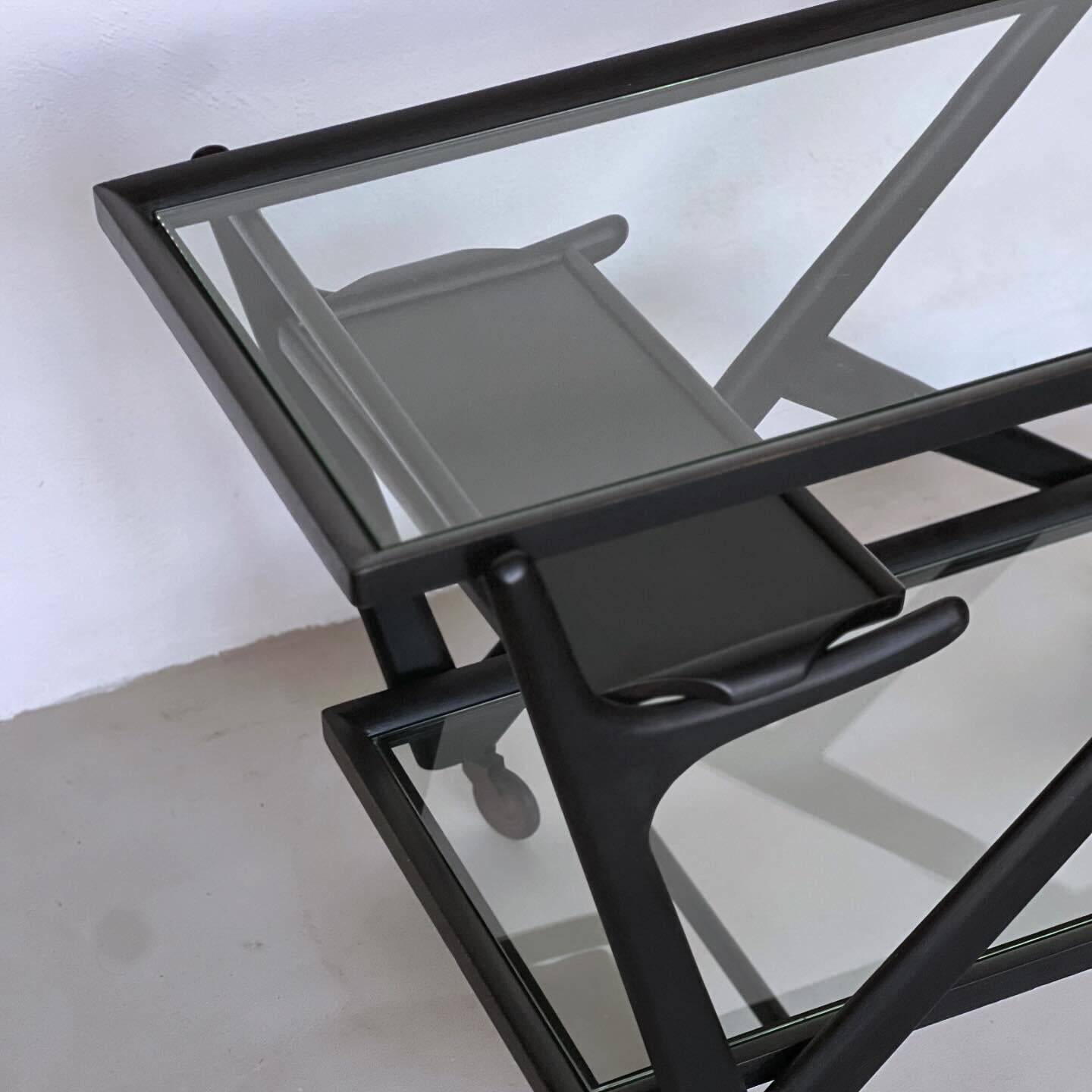 Serving Trolley by Cesare Lacca for Cassina, Vintage Bar Cart, Italian Design