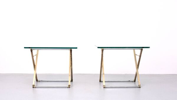 Superbes tables d'appoint Peter Ghyczy des années 1970, Hollande