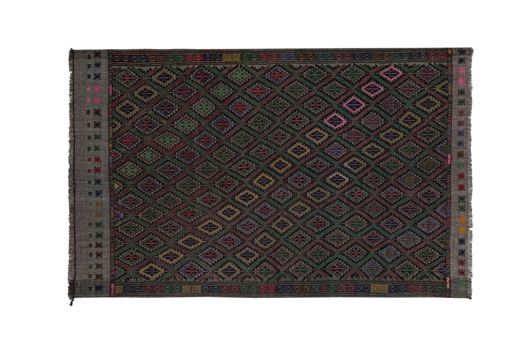 Kilim turc vintage tissé main 120x190 cm