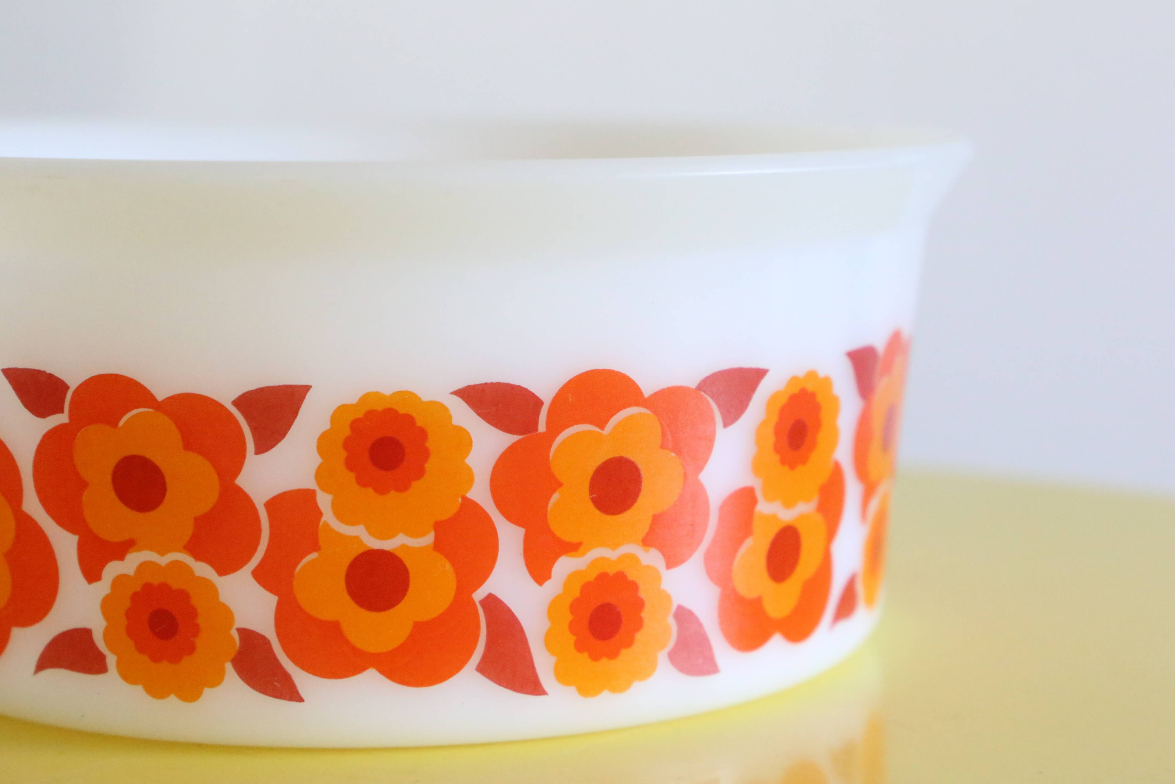 Lotus arcopal salad bowl, vintage