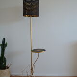 Vintage tripod magazine stand lamp
