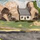 Vintage painting Brittany