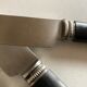 Set of 8 knives Cluny Vieux Paris 1920 black Bakelite handle