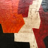 Framed abstract painting