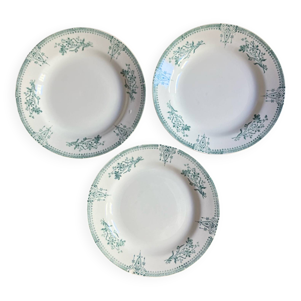3 assiettes creuses Terre de Fer