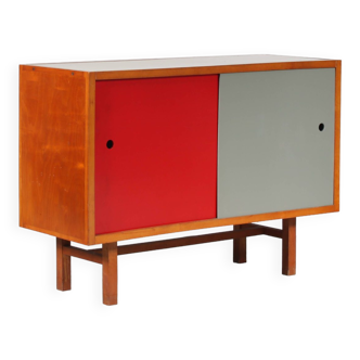 1950s Dutch design sideboard with colored doors
