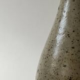 Pear-shaped vase in pyrite stoneware, La borne France 1950