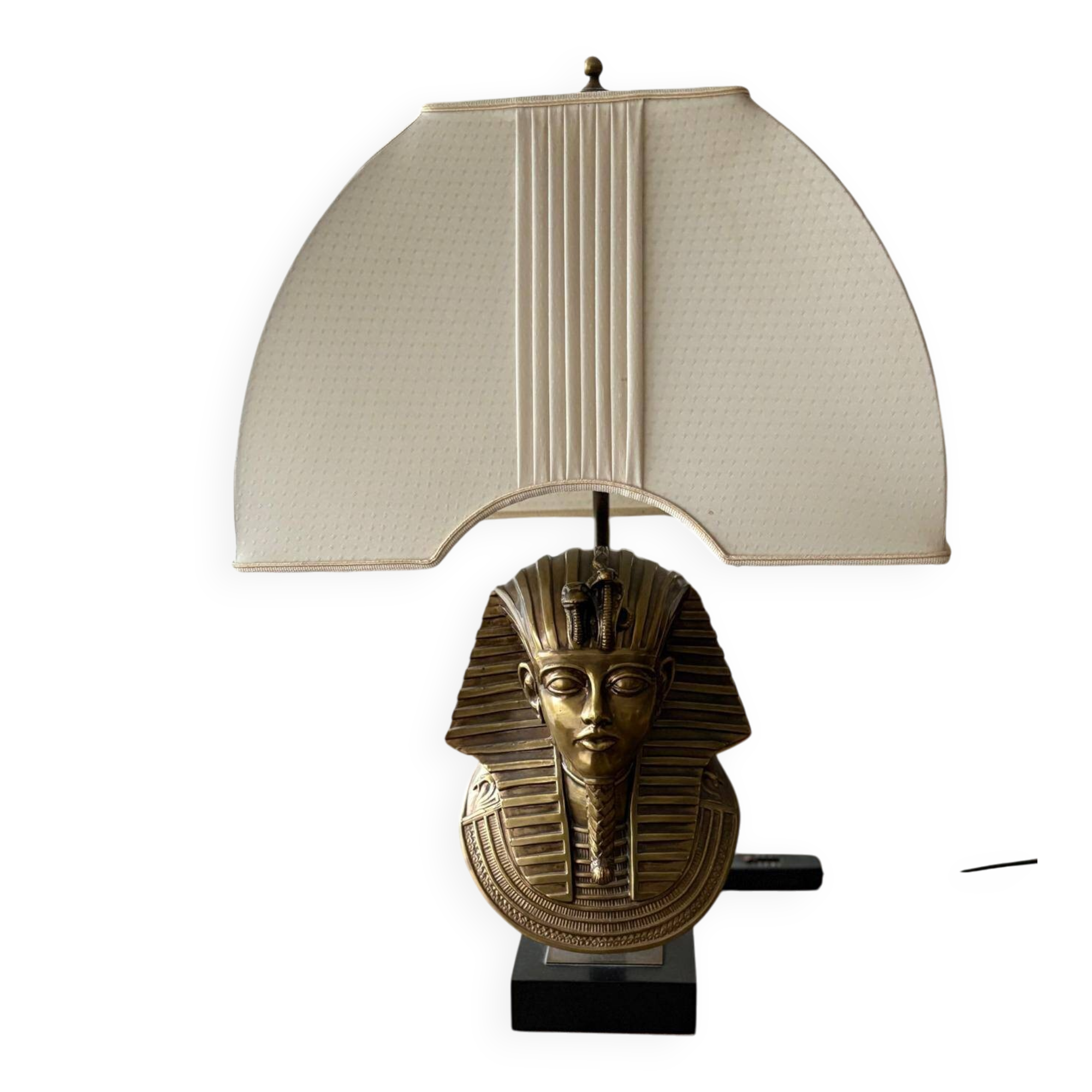 Pharaoh lamp 7 brass marble at Maison Jansen & Deknudt lighting