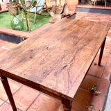 Solid wood farmhouse table