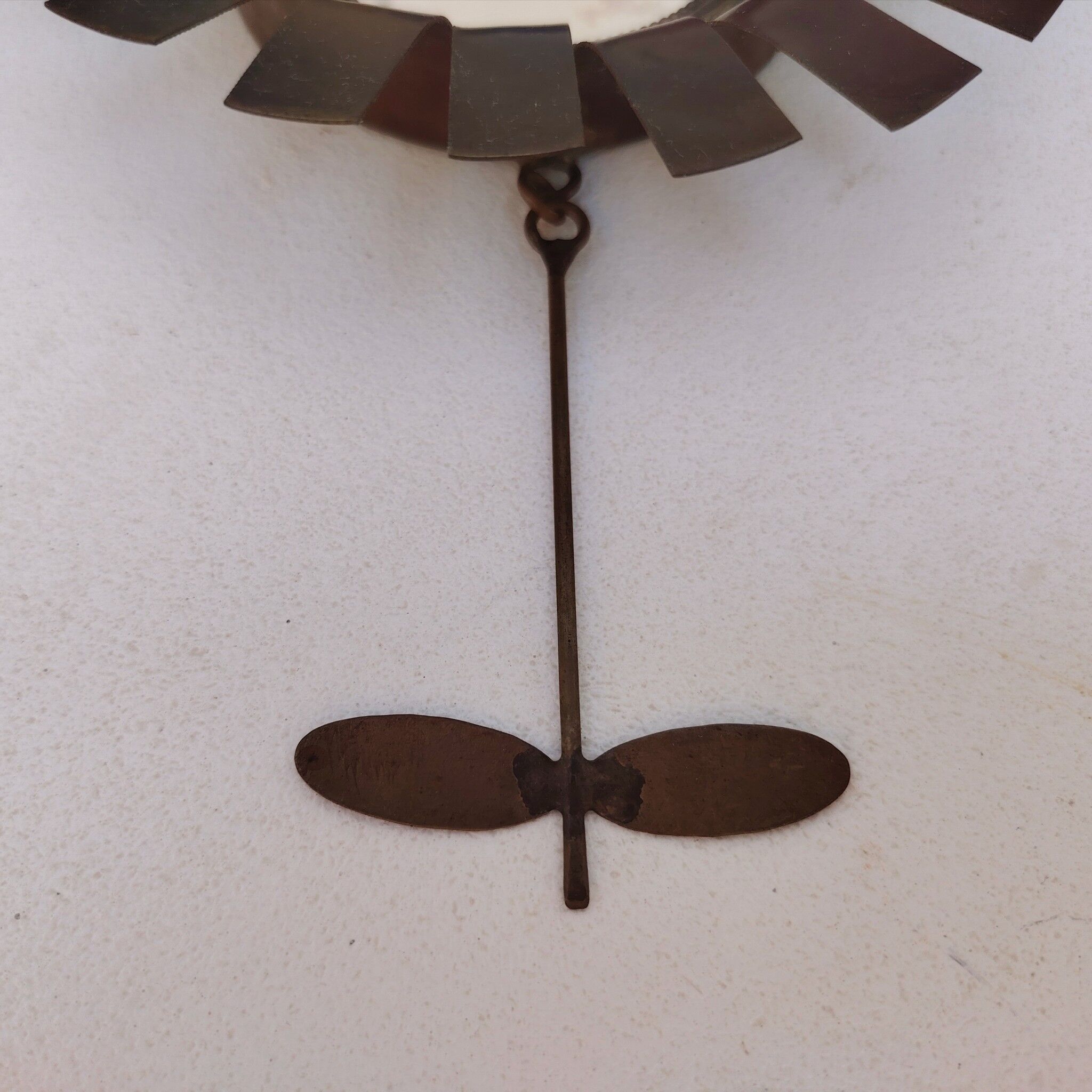 Flower wall mirror, Jean Vinay, 1960s design
