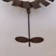 Flower wall mirror, Jean Vinay, 1960s design