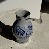 Large blue West Germany pitcher