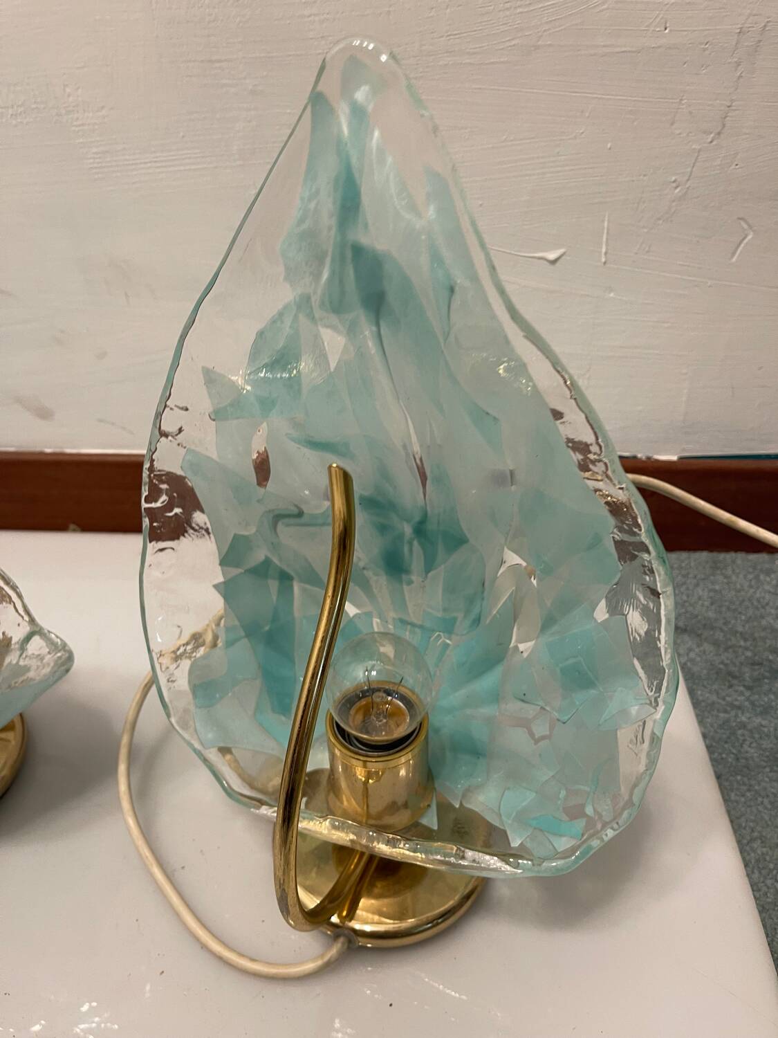 Murano Glass Table Lamps Set of 2 by La Murrina