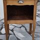 Vintage wooden bedside table