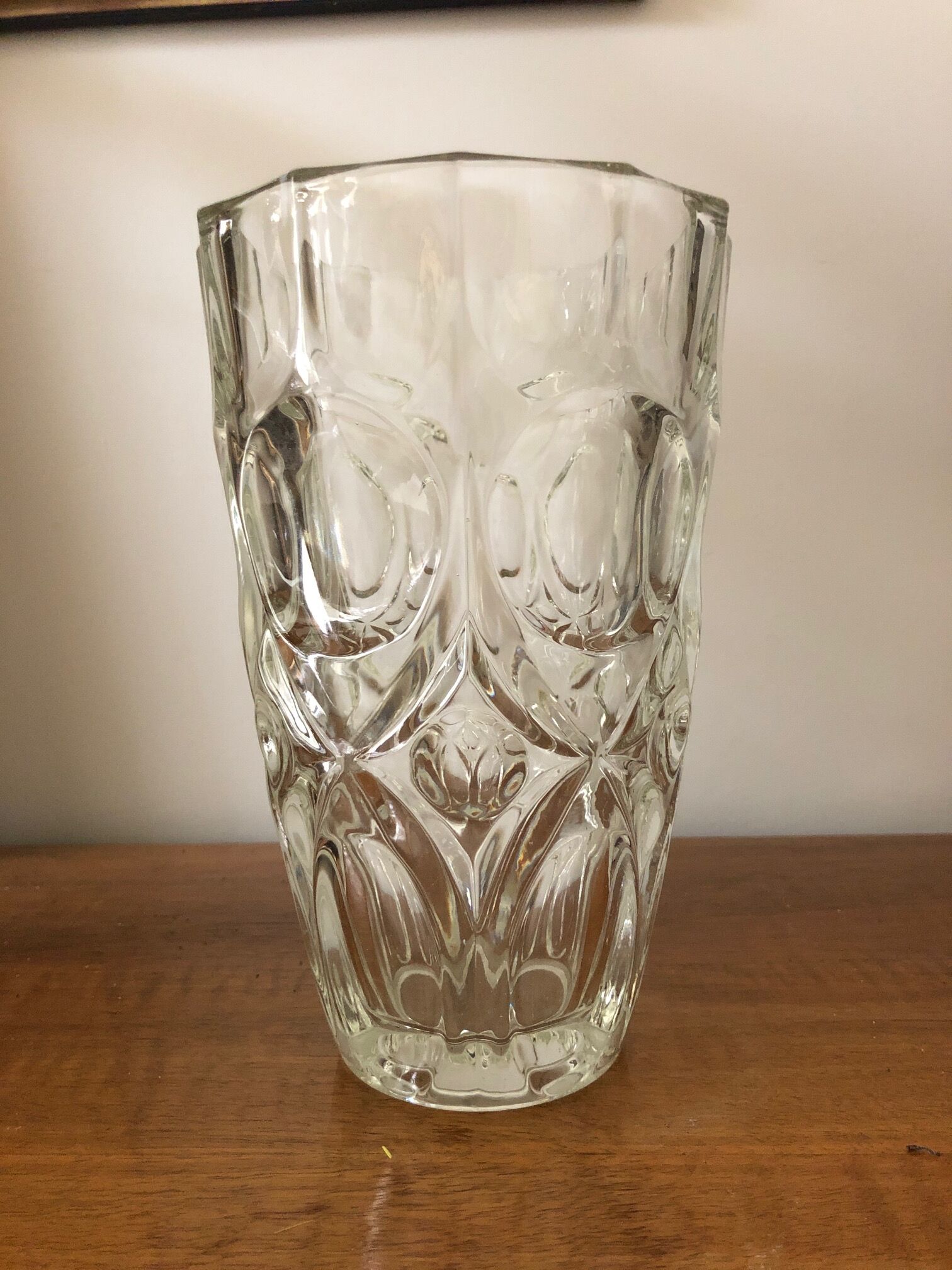 Vase moulded glass 70s