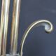Art Nouveau style brass "rise and fall" table lamps after WAS Benson