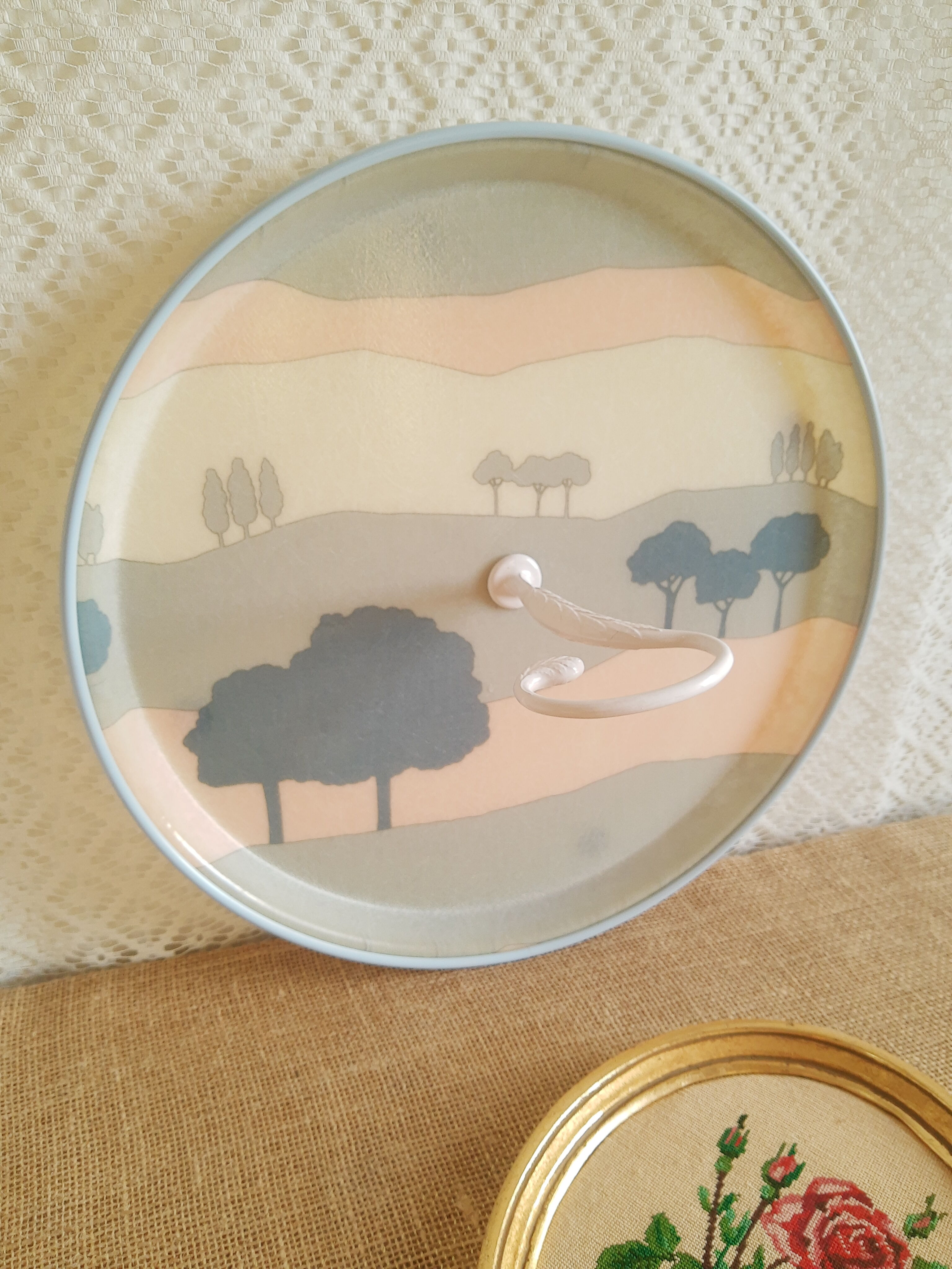 Vintage Fiberglass Serving Tray